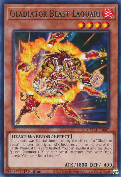 Gladiator Beast Laquari Card Front