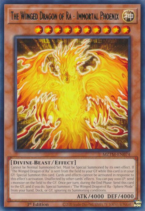 The Winged Dragon of Ra - Immortal Phoenix Card Front