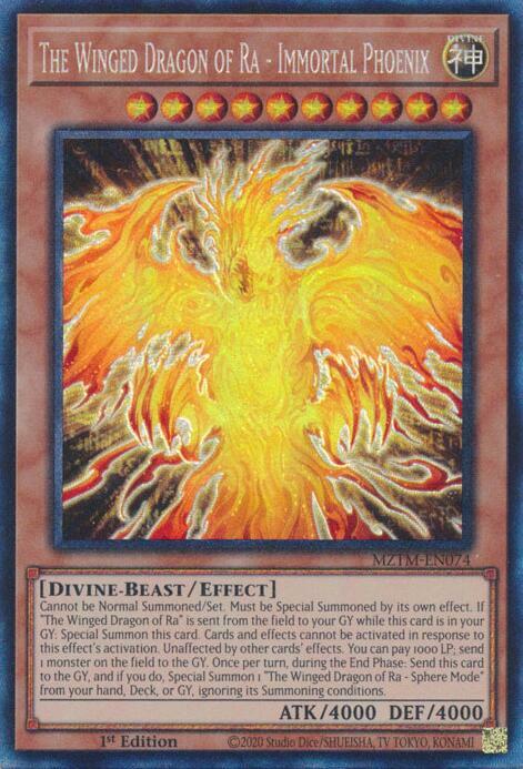 The Winged Dragon of Ra - Immortal Phoenix Card Front