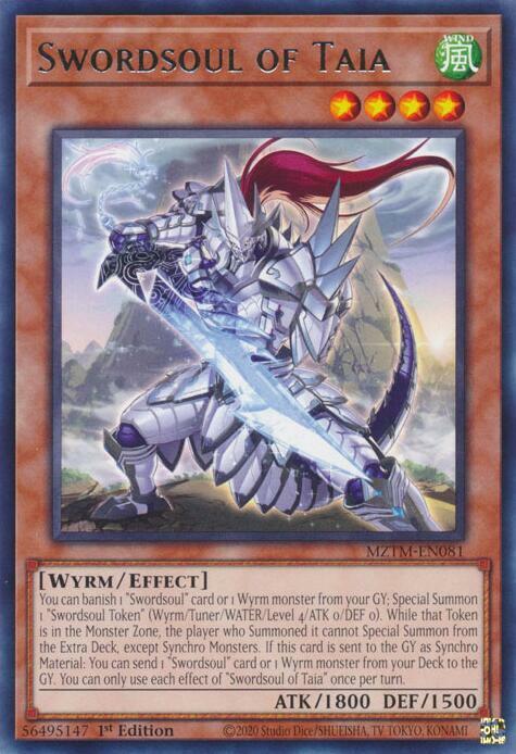 Swordsoul of Taia Card Front