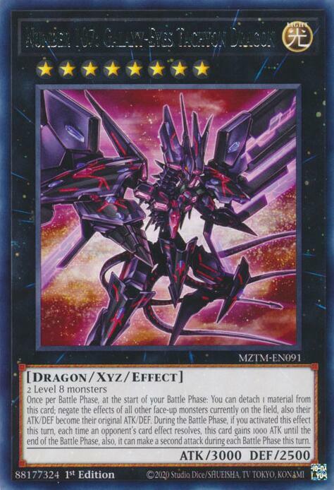 Number 107: Galaxy-Eyes Tachyon Dragon Card Front