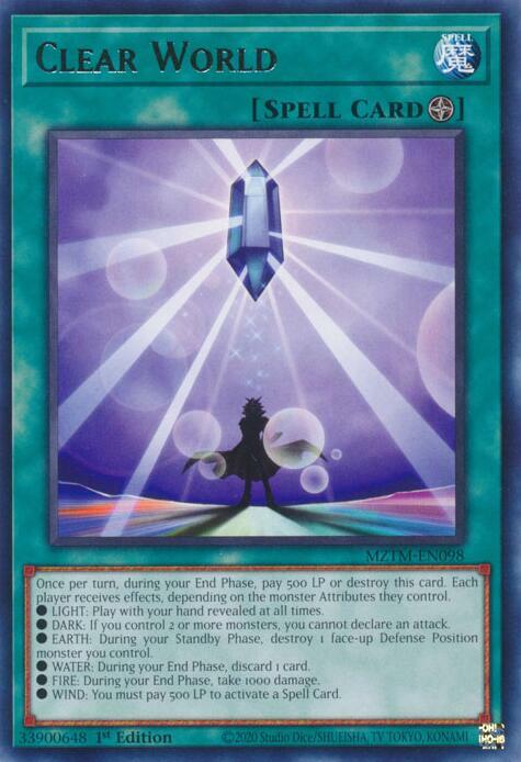 Clear World Card Front