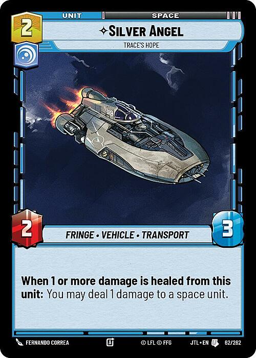 Silver Angel - Trace's Hope Card Front