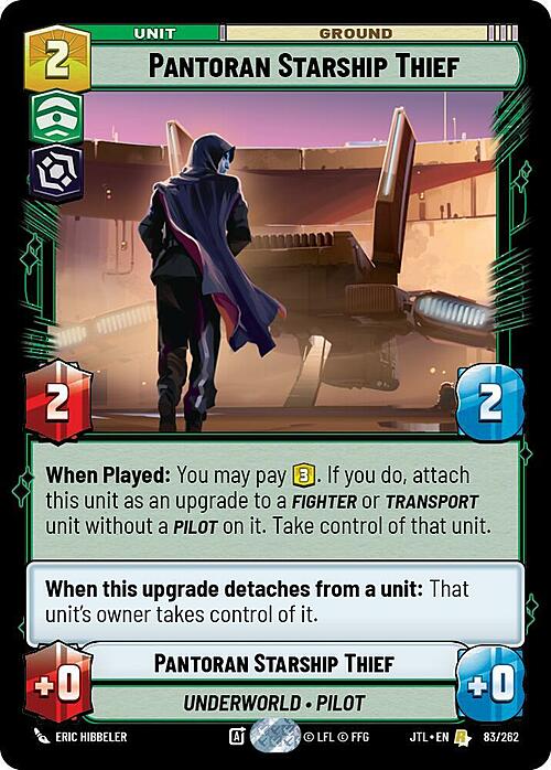 Pantoran Starship Thief Card Front