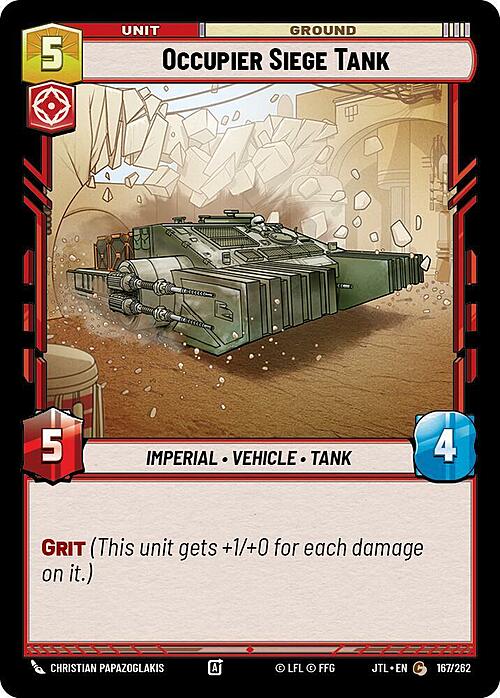 Occupier Siege Tank Card Front