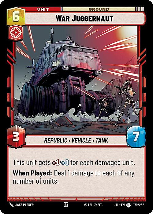 War Juggernaut Card Front
