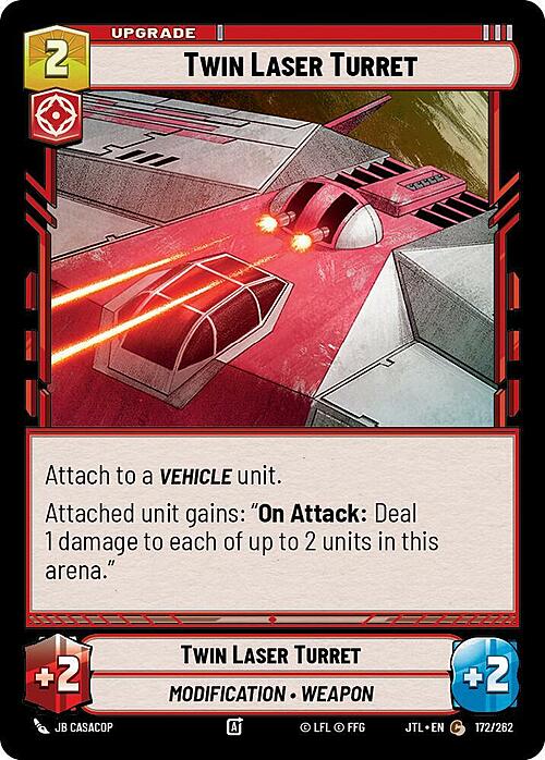 Twin Laser Turret Card Front