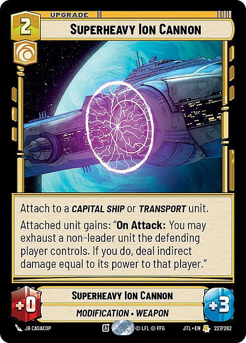 Superheavy Ion Cannon Card Front
