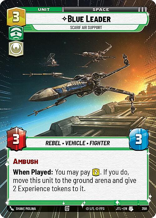 Blue Leader - Scarif Air Support Card Front