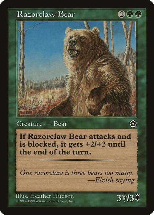 Razorclaw Bear Card Front