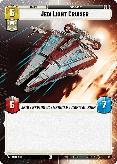 Jedi Light Cruiser Card Front