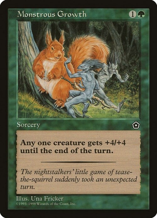 Monstrous Growth Card Front