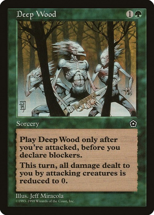 Deep Wood Card Front