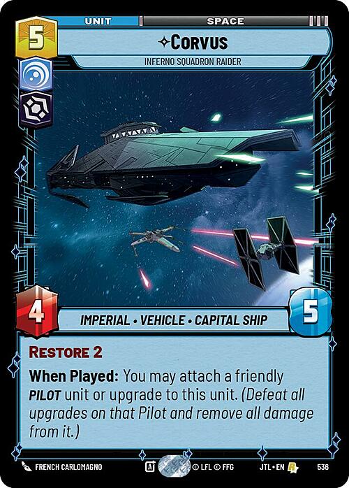 Corvus - Inferno Squadron Raider Card Front