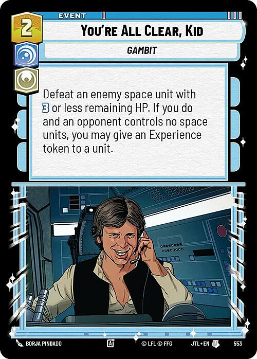 You're All Clear, Kid Card Front