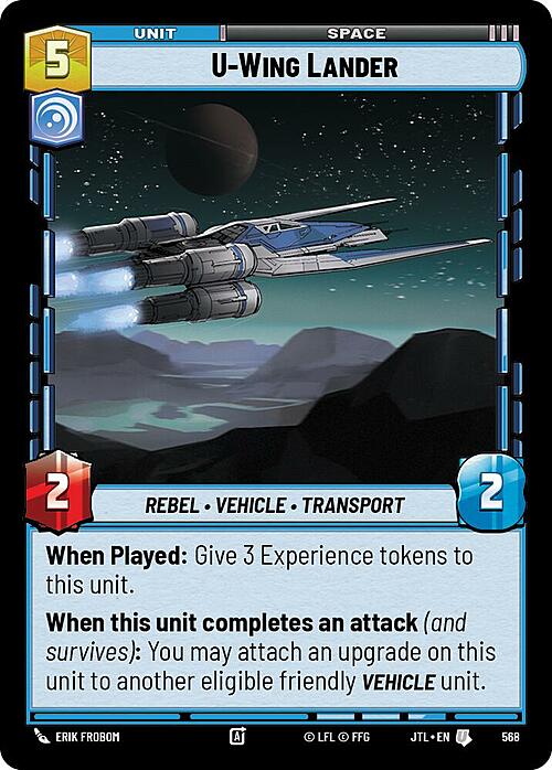 U-Wing Lander Card Front