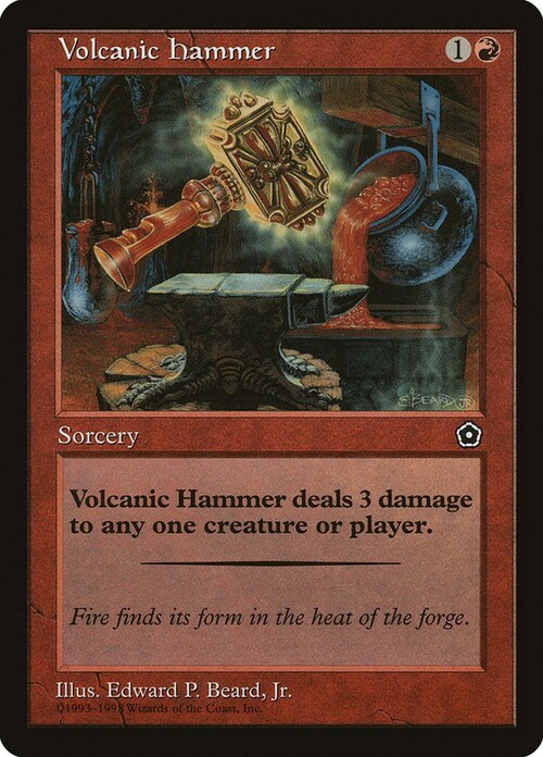 Volcanic Hammer Card Front