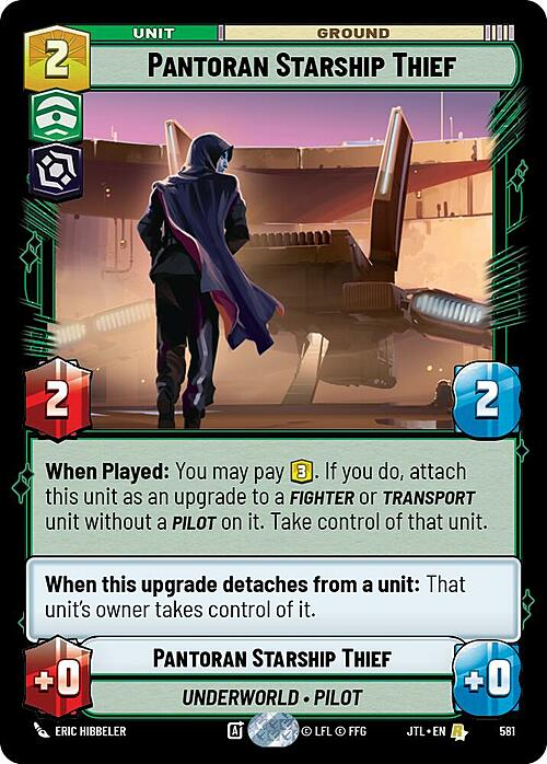 Pantoran Starship Thief Card Front