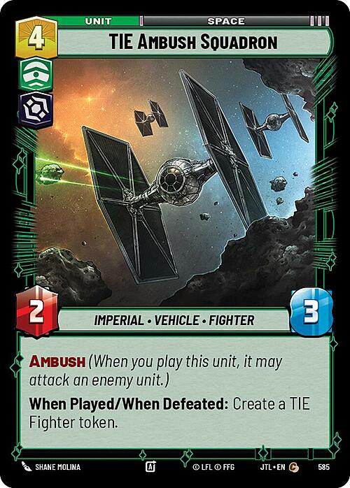 TIE Ambush Squadron Card Front