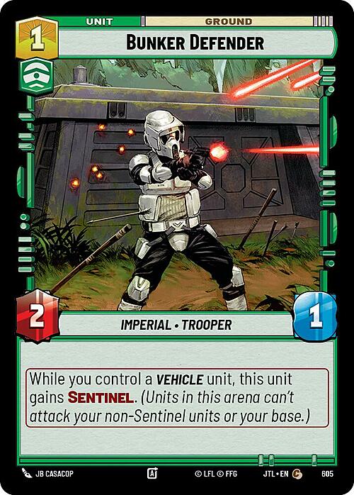 Bunker Defender Card Front