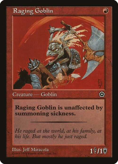 Raging Goblin Card Front