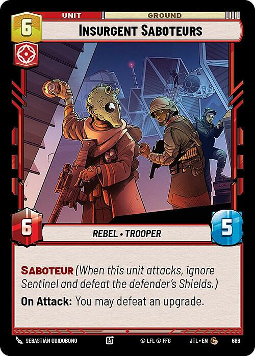 Insurgent Saboteurs Card Front