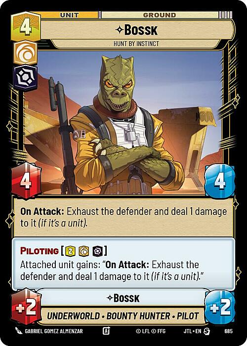 Bossk - Hunt By Instinct Card Front