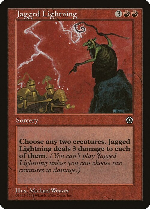 Jagged Lightning Card Front