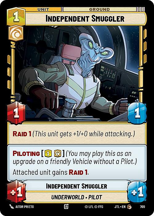 Independent Smuggler Card Front