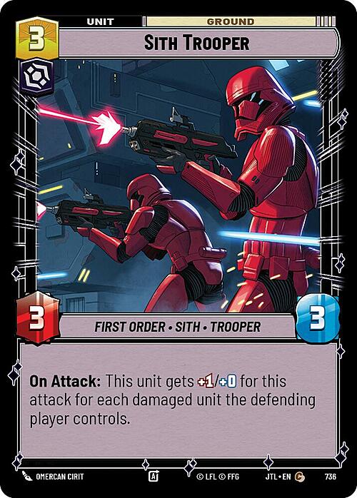 Sith Trooper Card Front