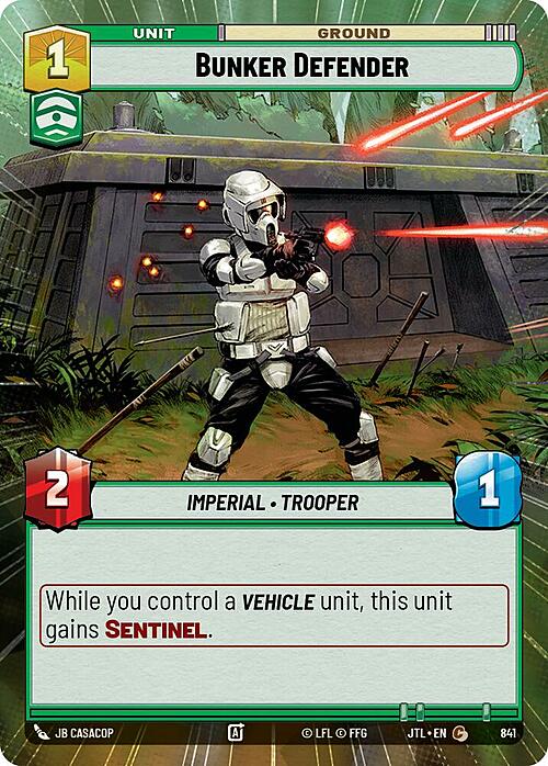 Bunker Defender Card Front