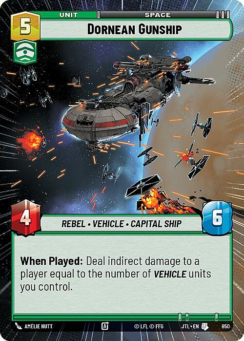 Dornean Gunship Card Front