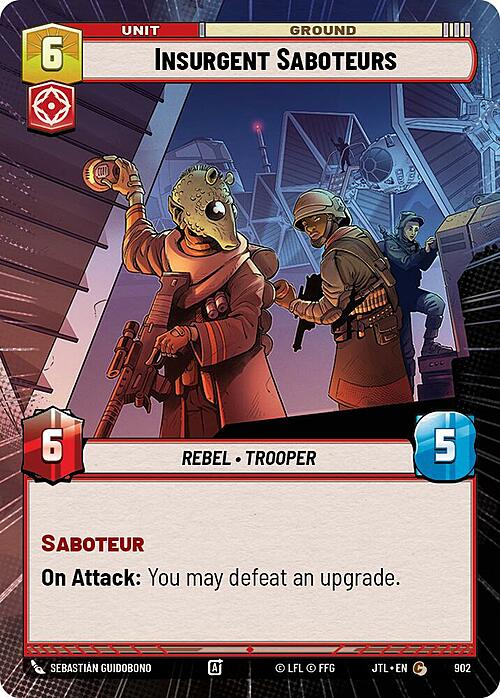 Insurgent Saboteurs Card Front