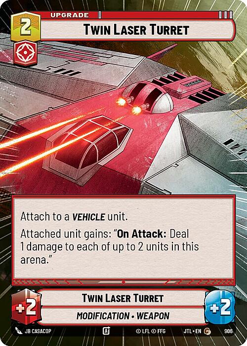 Twin Laser Turret Card Front