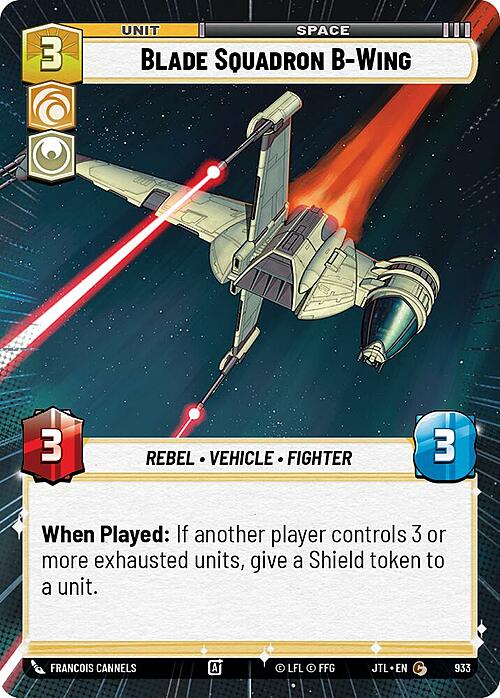 Blade Squadron B-Wing Card Front