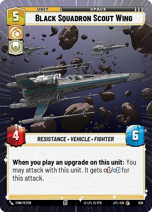 Black Squadron Scout Wing Card Front