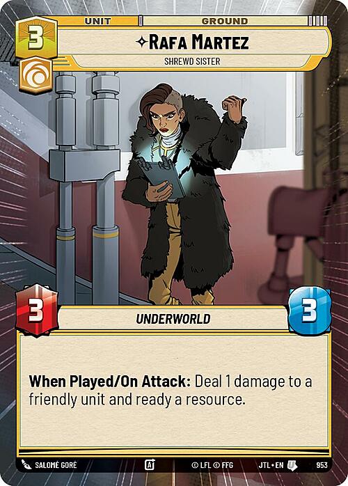 Rafa Martez - Shrewd Sister Card Front