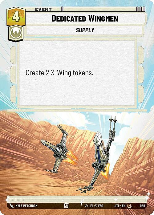 Dedicated Wingmen Card Front