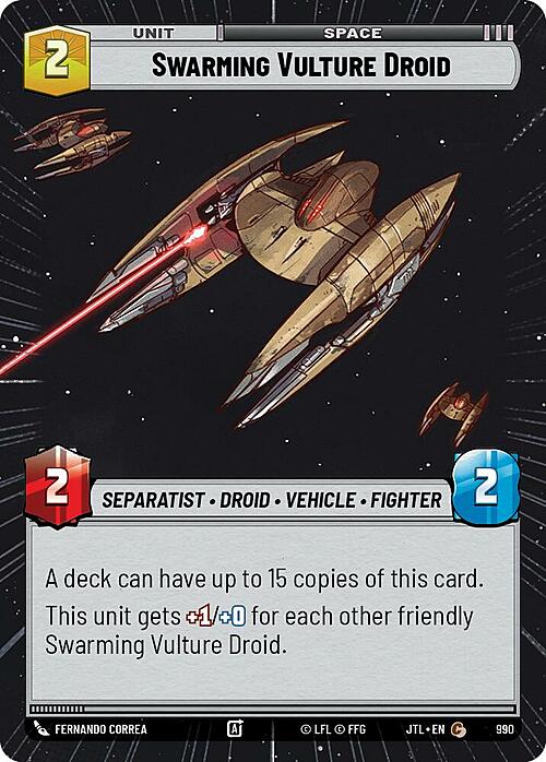 Swarming Vulture Droid Card Front
