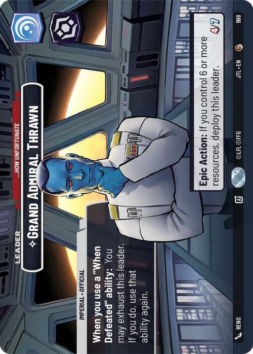 Grand Admiral Thrawn - ...How Unfortunate Card Front