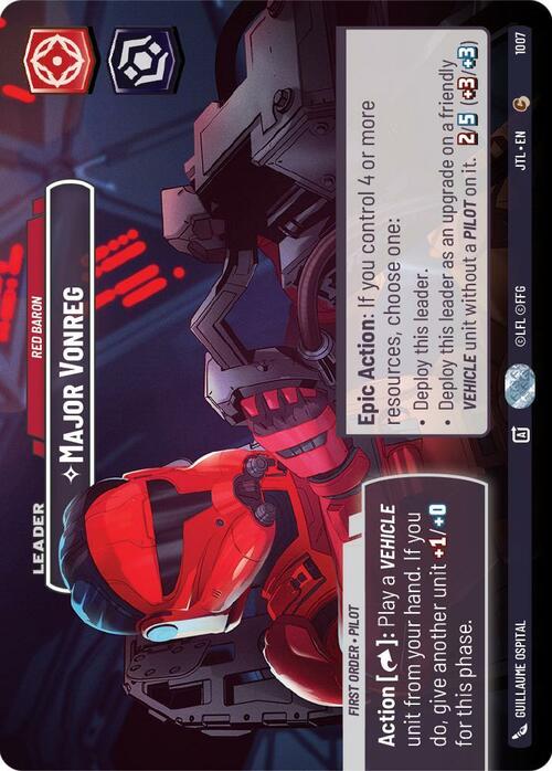 Major Vonreg - Red Baron Card Front
