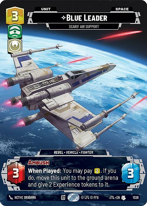 Blue Leader - Scarif Air Support Card Front