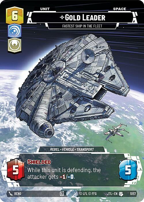 Gold Leader - Fastest Ship in the Fleet Card Front