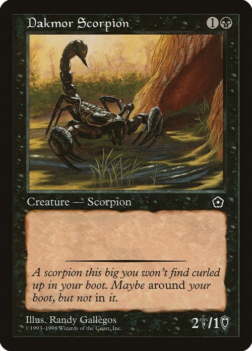 Scorpione Dakmor Card Front