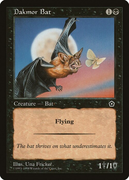 Dakmor Bat Card Front