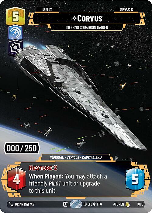 Corvus - Inferno Squadron Raider Card Front