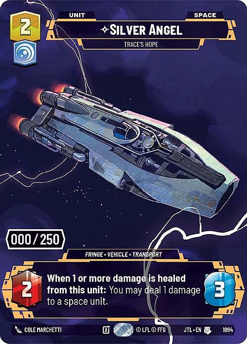 Silver Angel - Trace's Hope Card Front