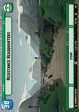 Resistance Headquarters // TIE Fighter Card Front