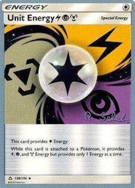 Energia Unione Lampo Psiche Metallo Card Front