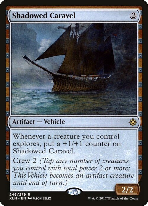 Shadowed Caravel Card Front
